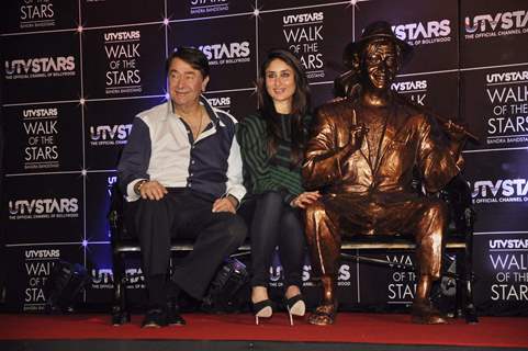 Randhir Kapoor and Kareena Kapoor at unveil UTV 'Walk of the Stars'