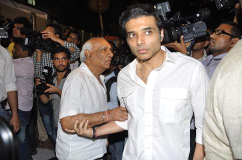 Uday Chopra and Yash Chopra at chautha of Mona Kapoor