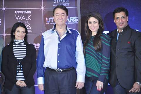 Kareena, Randhir and Madhur unveil UTVSTARS' 'Walk Of The Stars'