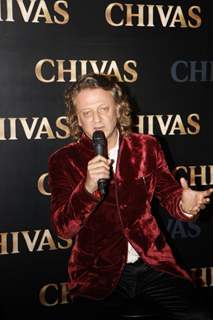 Rohit Bal at the event to announce the association of Arjun Rampal and Rohit Bal with Chivas