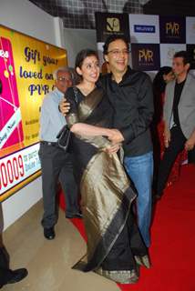 Vidhu Vinod Chopra and Manisha Koirala at premiere of film Parinda at PVR. .