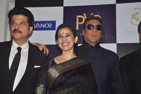 Anil Kapoor, Manisha Koirala and Jackie Shroff at premiere of film Parinda at PVR