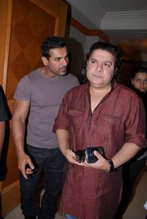 John Abraham and Sajid Khan at IIFA 2012 Voting Weekend