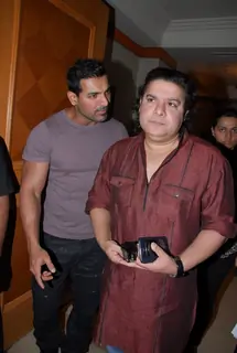 John Abraham and Sajid Khan at IIFA 2012 Voting Weekend