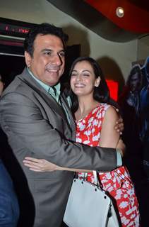 Boman Irani and Dia Mirza at Munna Bhai film Chat Show