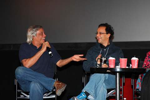 Shabana Azmi, Sudhir Mishra, Vidhu Vinod Chopra, Amol Palekar at film KHAMOSH special show at PVR Cinemas in Mumbai