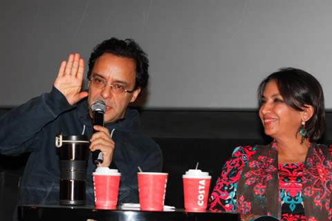 Shabana Azmi, Sudhir Mishra, Vidhu Vinod Chopra, Amol Palekar at film KHAMOSH special show at PVR Cinemas in Mumbai