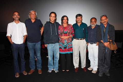 Shabana Azmi, Sudhir Mishra, Vidhu Vinod Chopra, Amol Palekar at film KHAMOSH special show at PVR Cinemas in Mumbai