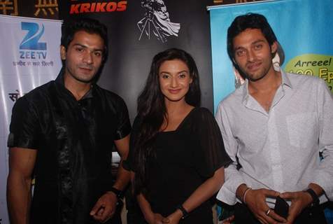 Mrunal Jain, Rati Pandey and Sumit Vats at celebration of 100 episodes of Hitler Didi