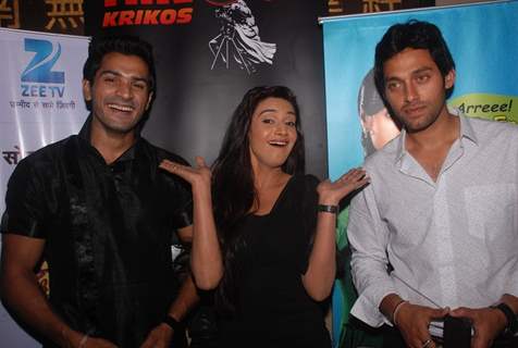 Sumit Vats, Mrunal Jain and Rati Pandey at celebration of 100 episodes of Hitler Didi