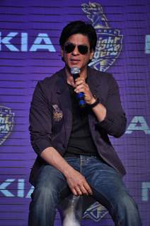 Shahrukh Khan unveils KKR-Nokia campaign for IPL