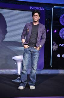 Shahrukh Khan at nokia ipl press meet in Mumbai. .