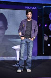 Shahrukh Khan at nokia ipl press meet in Mumbai. .