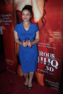 Divya Dutta at the first look launch of 'Dangerous Ishq' at PVR. .