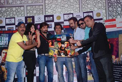 The cast of 'Life Ki Toh Lag Gayi' on the music launch of the film. .