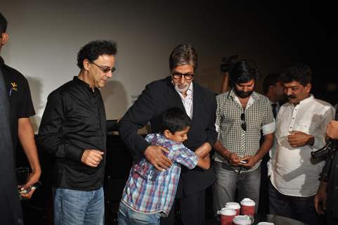 Bollywood actor Amitabh Bachchan at film Eklavya special screening for Vidhu Vinod Chopra Retrospective at PVR Cinemas in Juhu, Mumbai