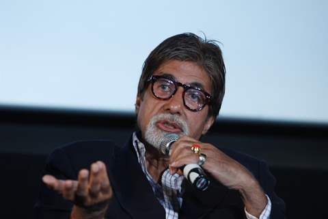 Bollywood actor Amitabh Bachchan at film Eklavya special screening for Vidhu Vinod Chopra Retrospective at PVR Cinemas in Juhu, Mumbai