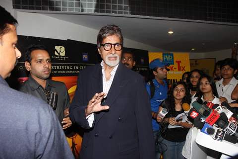 Bollywood actor Amitabh Bachchan at film Eklavya special screening for Vidhu Vinod Chopra Retrospective at PVR Cinemas in Juhu, Mumbai