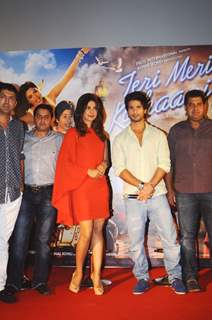 Shahid and Priyanka at 'Teri Meri Kahani' promo launch at Cinemax in Mumbai