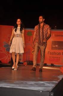 Sudhanshu Pandey and Muskaan Mehani at GR8! Fashion Walk for the Cause Beti by Television Sitarre