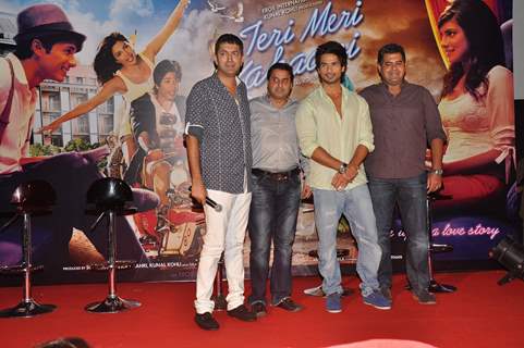 Shahid at Teri Meri Kahani theatrical trailor launch, Cinemax in Mumbai. .