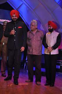 Navjot Singh Sidhu and Om Puri at Punjabi Icon Awards