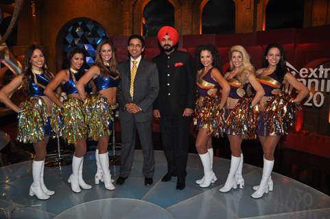 Harsha Bhogle & Navjot Singh Sidhu at Sony Max's Extra Innings of IPL5