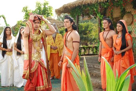 Gurmeet Choudhary, Vijay Bhatia, Ankit Arora, and Debina Bonnerjee in Ramayan