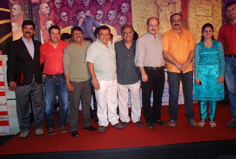Anupam Kher and Sachin Khedekar at Chhodo Kal Ki Baatein film premiere in Cinemax, Mumbai. .