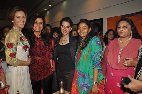 Rageshwari, Shruti Seth at Artist Punam Salecha's Lotus Art Exhibition Show at Museum Gallery in Mumbai