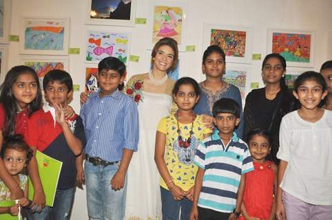 Rageshwari, Shruti Seth at Artist Punam Salecha's Lotus Art Exhibition Show at Museum Gallery in Mumbai