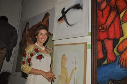 Rageshwari, Shruti Seth at Artist Punam Salecha's Lotus Art Exhibition Show at Museum Gallery in Mumbai