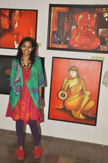 Rageshwari, Shruti Seth at Artist Punam Salecha's Lotus Art Exhibition Show at Museum Gallery in Mumbai