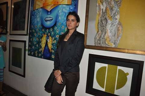 Rageshwari, Shruti Seth at Artist Punam Salecha's Lotus Art Exhibition Show at Museum Gallery in Mumbai