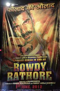 Akshay Kumar promotes Rowdy Rathore on Dance India Dance Season 3 sets at Famous Studios in Mahalaxmi, Mumbai