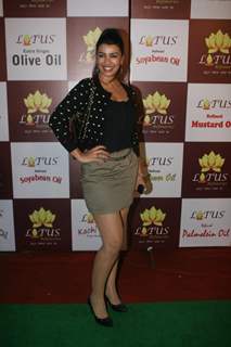 Neha Dhupia, Minissha Lamba, Shweta Tiwari perform at Lotus Oil launch at Hotel Tulip Star in Juhu, Mumbai