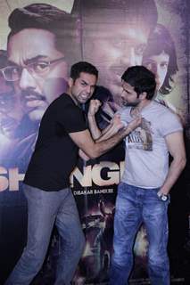 Abhay Deol and Emraan Hashmi at First look launch of 'Shanghai'