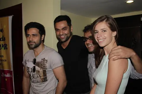 Abhay Deol, Kalki Koechlin, Dibakar Banerjee and Emraan Hashmi at First look launch of 'Shanghai'