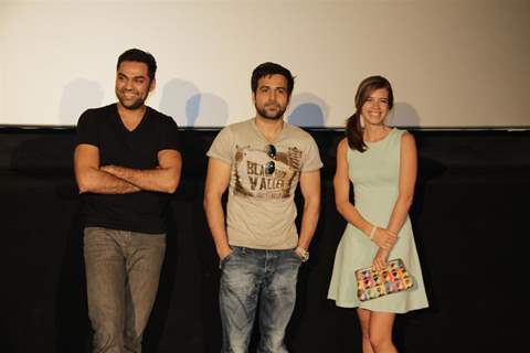 Abhay Deol, Kalki Koechlin and Emraan Hashmi at First look launch of 'Shanghai'