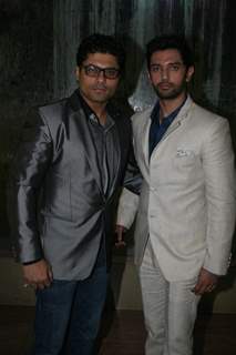 Riyaz Gangj and Chirag Paswan at Golden Achiever Awards 2012