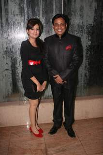 Sugandha Mishra and Sunil Pal at Golden Achiever Awards 2012