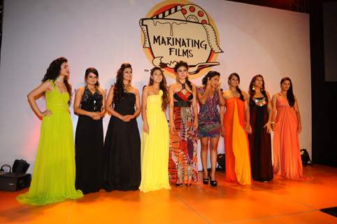 Sukirti Kandpal, Jiaa Manek, Pooja Gor and others at the Launch of Marinating Films Calendar 2012