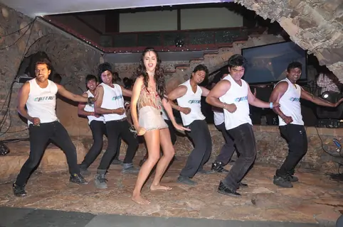 Nathalia Kaur at the launch of her sizzling item song 'Dan Dan' from RGV's Department at Kinos Cottage. .