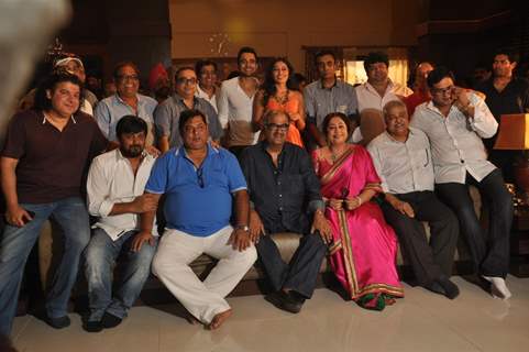 Jackky Bhagnani, Kirron Kher and Nidhi Subbaiah during the Mahurat of Movie “Ajab Gazabb Love”