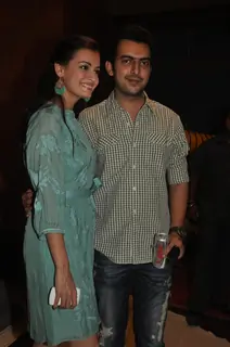 Dia Mirza and Sahil Sangha during the Mahurat of Movie “Ajab Gazabb Love”