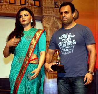 Rakhi Sawant and DJ Sheizwood at Dr. Ambedkar Awards