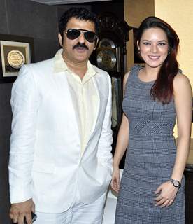 Rajesh Khattar and Udita Goswami at launch of Monarch Universal corporate office at Navi Mumbai