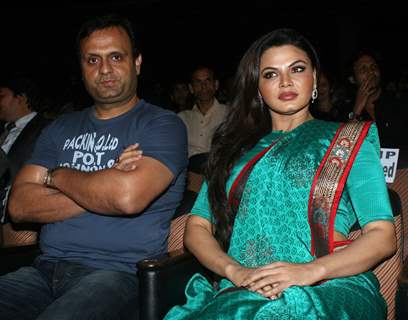 DJ Sheizwood and Rakhi Sawant at Dr. Ambedkar Awards