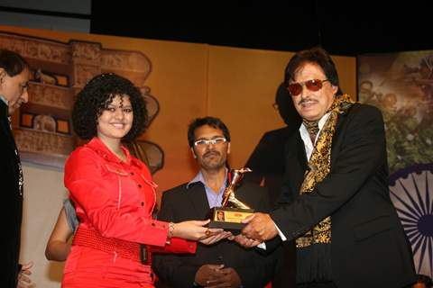 Sanjay Khan and Palak at Dadasaheb Ambedkar Awards