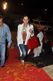 Sania Mirza snapped at Cinemax in Andheri, Mumbai